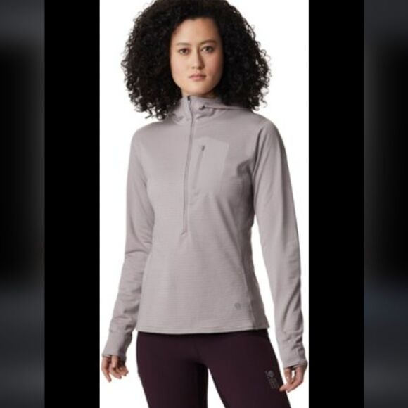 Mountain Hardwear Type 2 Fun 3/4-Zip Hoodie Long Sleeve Women's Small - Picture 1 of 12